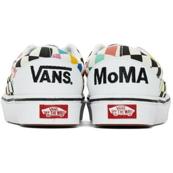 VANS MoMA Edition Check ComfyCush Sneakers 8 NIB - Picture 2 of 5